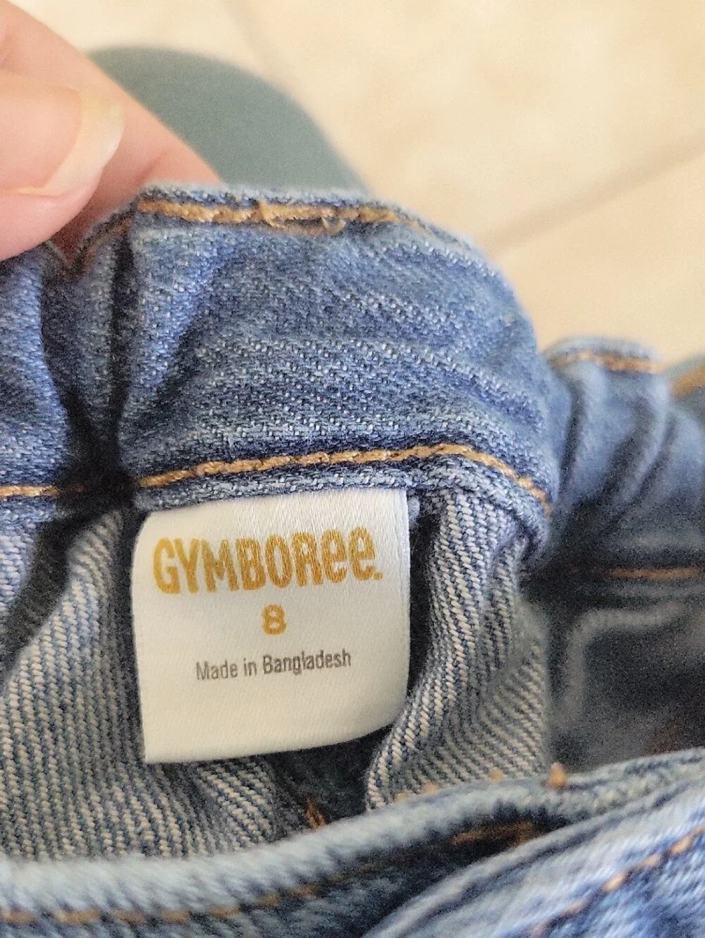Gymboree Denim Shorts with Sequin Popsicle Patch